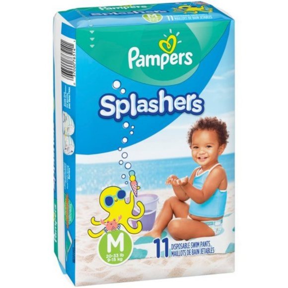 Pampers  Bundle Disposable Swim Pants M 20-33 lb. - Picture 1 of 5